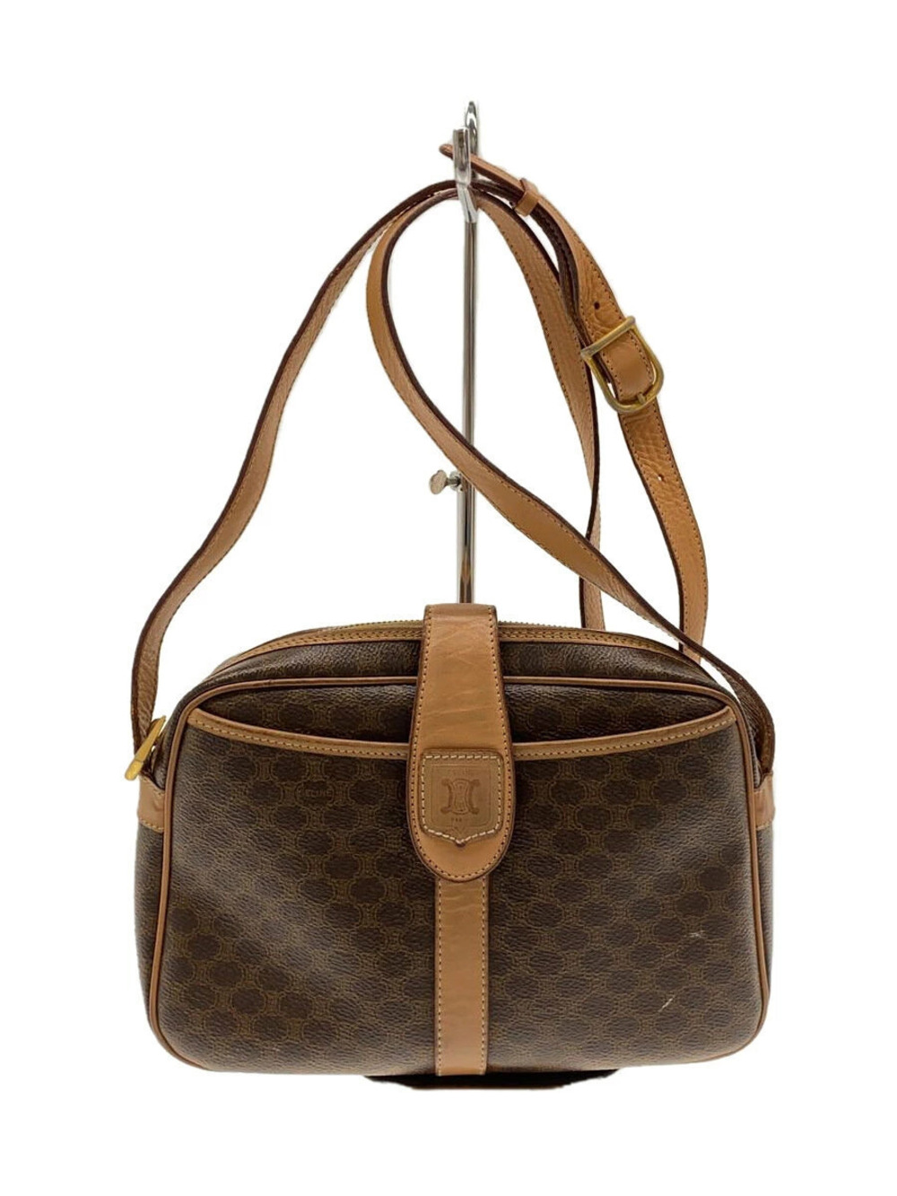 Celine Macadam Shoulder Bag Brown